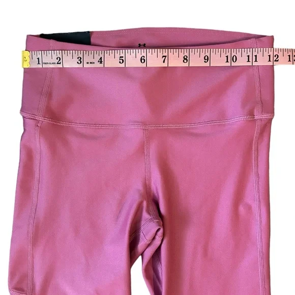 Under Armour Heat Gear Ankle Twist Pink Compression Leggings - Picture 9 of 14